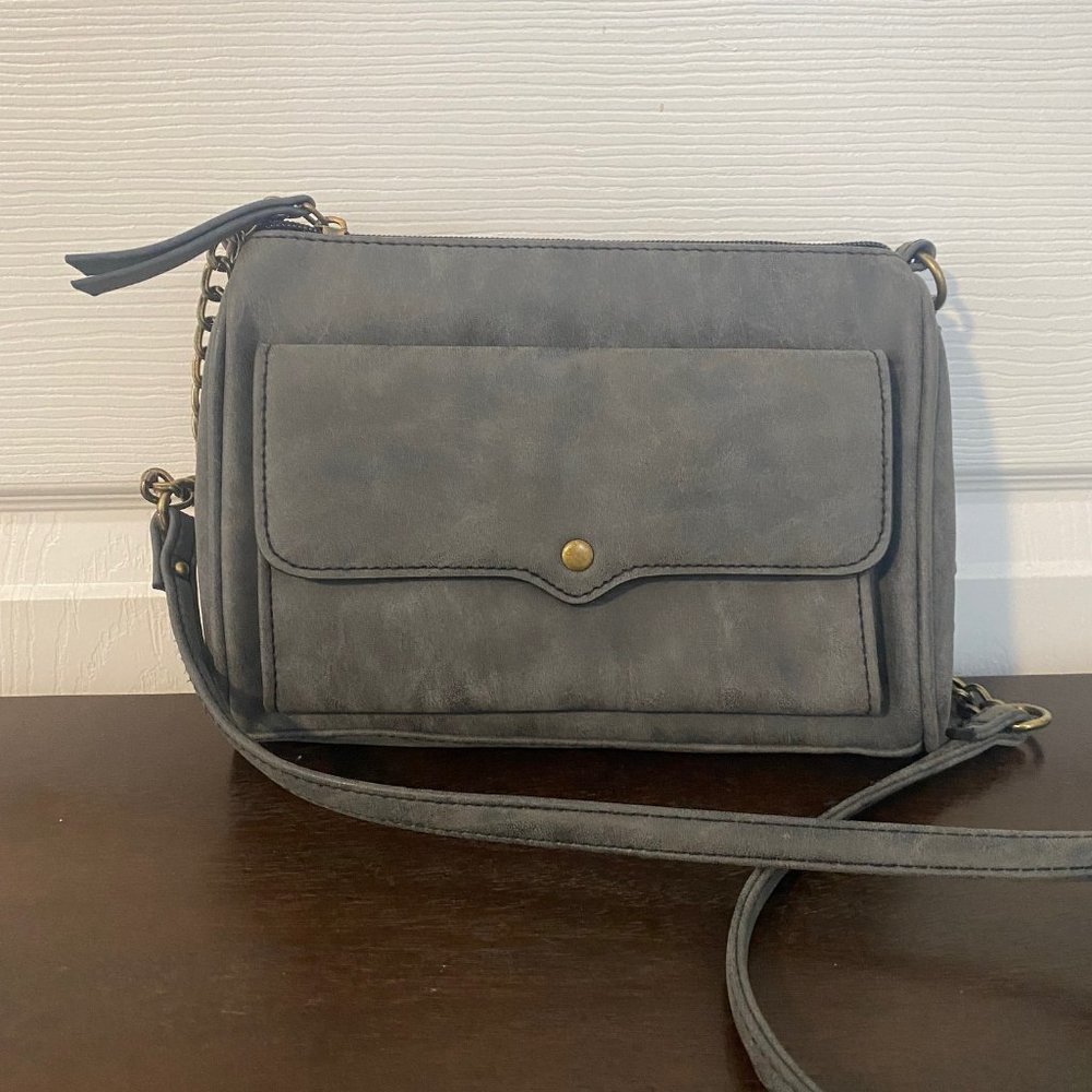 Grey Crossbody Bag